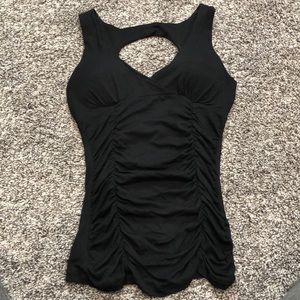 Black Tank with open back!